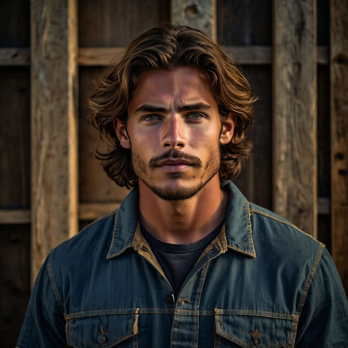 Josh Bach, a young man wearing a jean jacket.